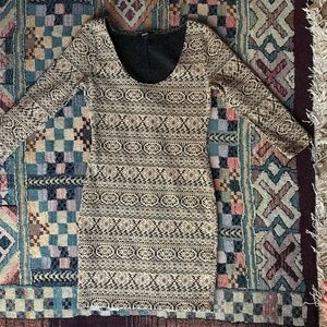 Body Con Textured Geometric Pattern Dress